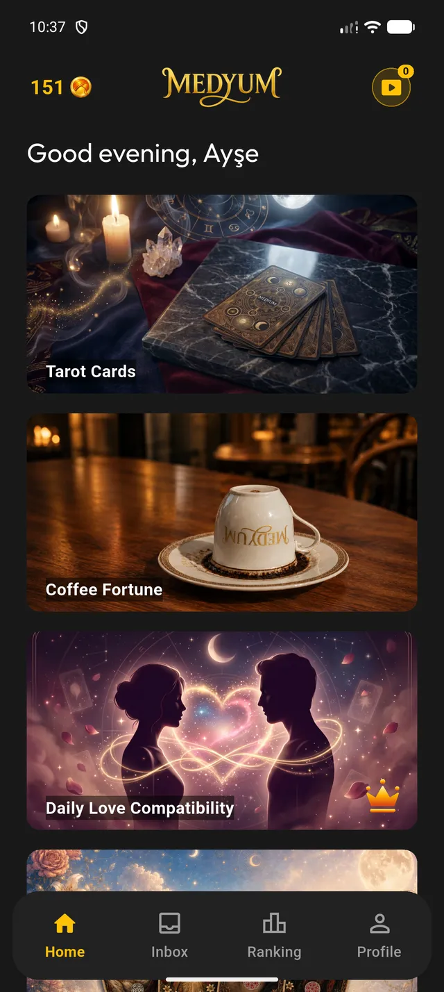 Home screen